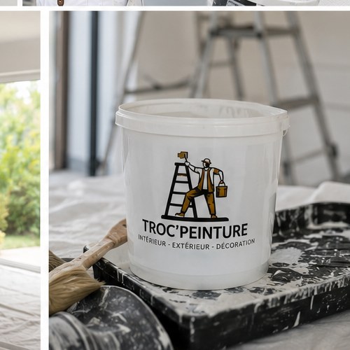 Seau de peinture TROC'PEINTURE - intérieur, extérieur, décoration